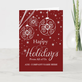 企業ので幸せな休日-私達皆から-赤 シーズンカード
