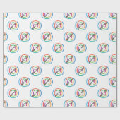 企業のなあなたのロゴのカスタムな会社ビジネスを加えて下さい ラッピングペーパー (フラット)