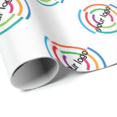 企業のなあなたのロゴのカスタムな会社ビジネスを加えて下さい ラッピングペーパー (ロールコーナー)