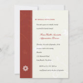 企業のなつる植物の深紅 招待状 (正面)