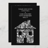 企業のなイベントのカクテルパーティーDIYの招待状 招待状 (正面/裏面)