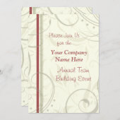 企業のなチーム建物のイベントの週末の招待状 招待状 (正面/裏面)