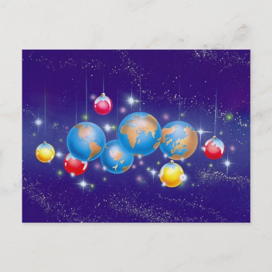 企業のなホリデーカード シーズンポストカード (正面)