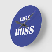 企業のなボス ラウンド壁時計 (傾斜)