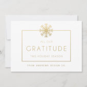 企業のな休日ありがとう 招待状 (正面)