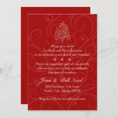 企業のな休日のパーティの招待状 招待状 (正面/裏面)