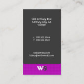 企業のな優雅v 名刺 (裏面)