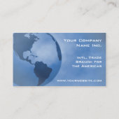 企業のな商業のアメリカ大陸の全体的な枝 名刺 (裏面)