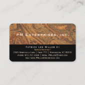 企業のな大理石の黒い名刺 名刺 (正面)