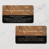 企業のな大理石の黒い名刺 名刺 (正面/裏面)