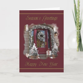 企業のな季節の挨拶及び幸せな年賀状 シーズンカード