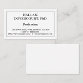 企業のな専門のプロフィールカード 名刺 (正面/裏面)