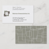 企業のな正方形の名刺 名刺 (正面/裏面)