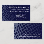 企業のな濃紺の地球の国際市場 名刺 (正面/裏面)