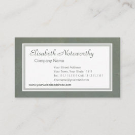 企業のな灰色の緑のイタリアンでグランジなヴィンテージの効果 名刺