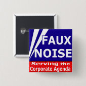 企業のな議題を機能するフェイクな騒音 缶バッジ (正面&裏面)