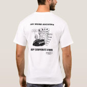 企業のな貪欲 Tシャツ (裏面)