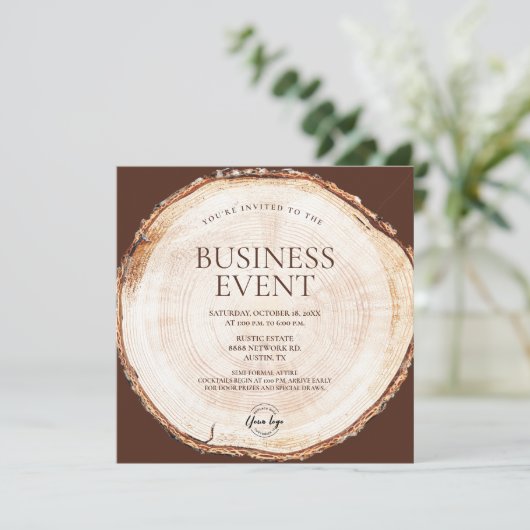 企業のイベントウ素朴ードランカスタムド 招待状 (スタンド正面)