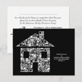 企業のイベントカクテルパーティーDIY招待状 インビテーションポストカード (正面/裏面)