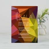 企業のイベントガラ招待状ホイル実在ヘッドライン 箔招待状 (立ち正面)