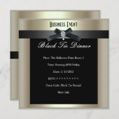 企業のイベントブフォーマルラータイシャンパン 招待状 (正面/裏面)