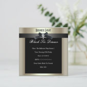 企業のイベントブフォーマルラータイシャンパン 招待状 (スタンド正面)