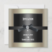 企業のイベントブフォーマルラータイシャンパン 招待状 (裏面)