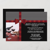 企業のイベント・クライアントの評価 招待状 (正面/裏面)