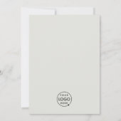 企業のイベント |グレーモダンミニマリストロゴ 招待状 (裏面)