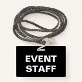 企業のイベント バッジ (裏面ランヤード)