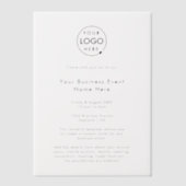企業のイベント | ミニマルプロフェッショナル事業 ベラム紙招待状 (正面)