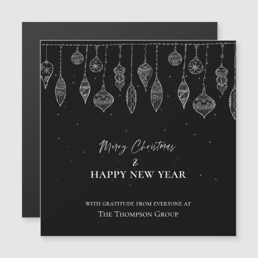 企業のエレガント白黒 (正面/裏面)