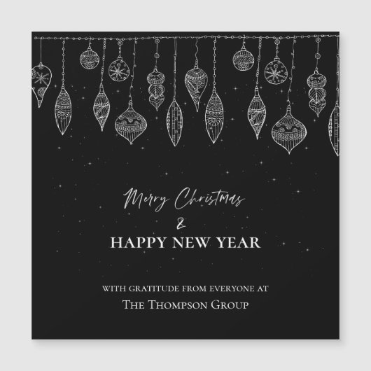 企業のエレガント白黒 (正面)