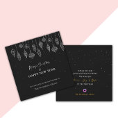 企業のエレガント白黒 シーズンカード