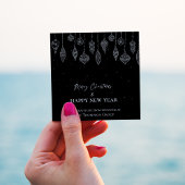 企業のエレガント白黒 スクエアシール