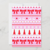 企業のオフィスホリディアグッドセーターパーティー 招待状 (裏面)