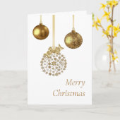 企業のオーナメントと詩のクリスマスカード。 カード (黄色い花)