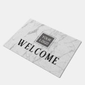 企業のカスタムロ大理石モダン歓迎 ドアマット (アングル)