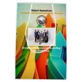 企業のギフト抱き枕 ミディアムペーパーバッグ (裏面)