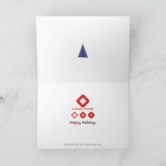 企業のクリスマスカード会社のビジネスカスタム シーズンカード (内部)