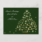 企業のクリスマスグリーティングポストカード シーズンポストカード (正面)