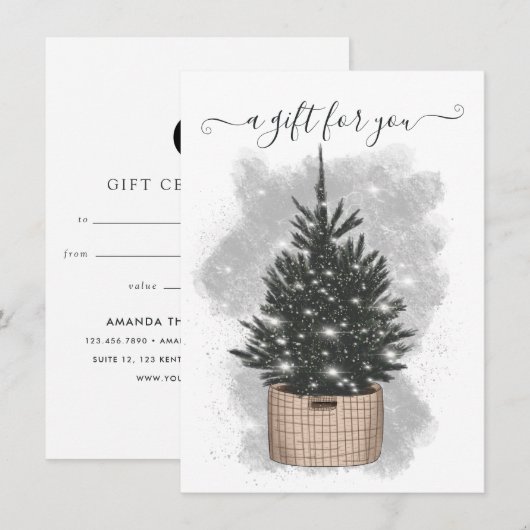 企業のクリスマスツリー (正面/裏面)