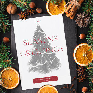 企業のクリスマスツリー シーズン グリーティング シーズンカード