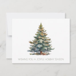 企業のクリスマスツリー ノートカード