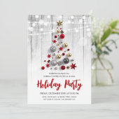 企業のクリスマスツリー 招待状 (スタンド正面)