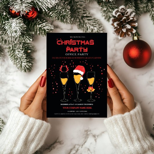企業のクリスマスパーティの招待状テンプレート 招待状