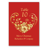 企業のクリスマスパーティーテーブル番号 テーブルナンバー (裏面)