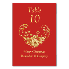 企業のクリスマスパーティーテーブル番号 テーブルナンバー