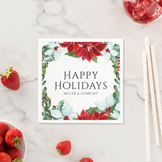 企業のクリスマスパーティーモダンホリデーパーティー昼寝 スタンダードカクテルナプキン (インサイチュ)