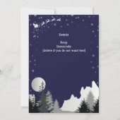 企業のクリスマスパーティー招待状ブモダンルー 招待状 (裏面)